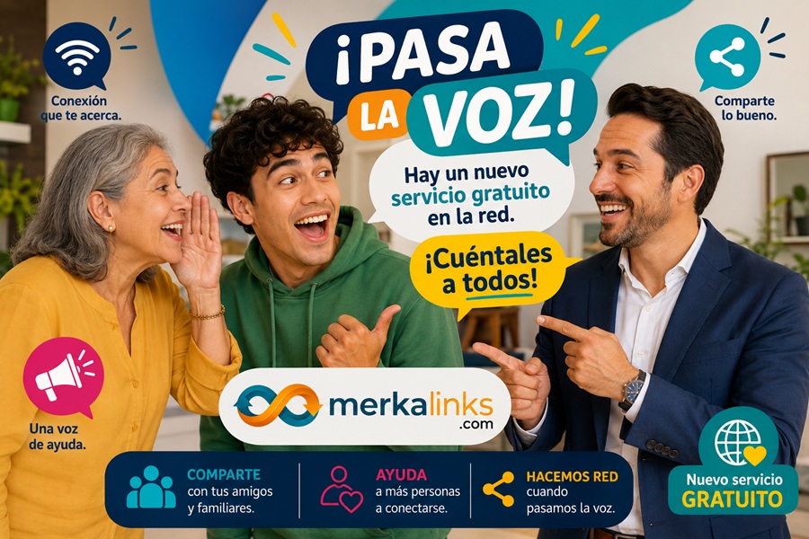 Imagen de personas colaborando en Merkalinks